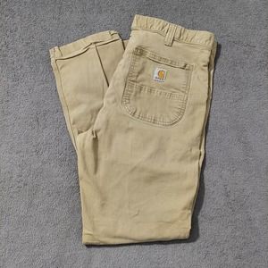 Carhartt Pants Mens 36x30 Straight Fit Khaki Jeans RN#14806